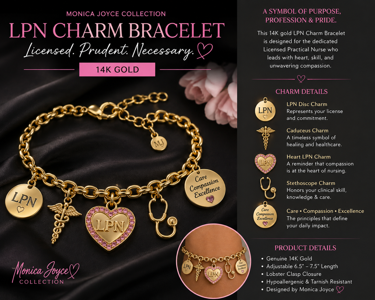 Lpn charm bracelet