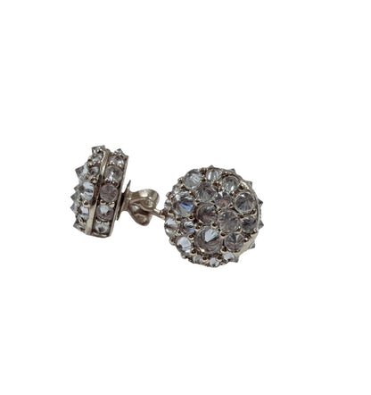 Unisex 10KT Yellow Gold Cluster Earrings | Reversed Diamonds limited time sale